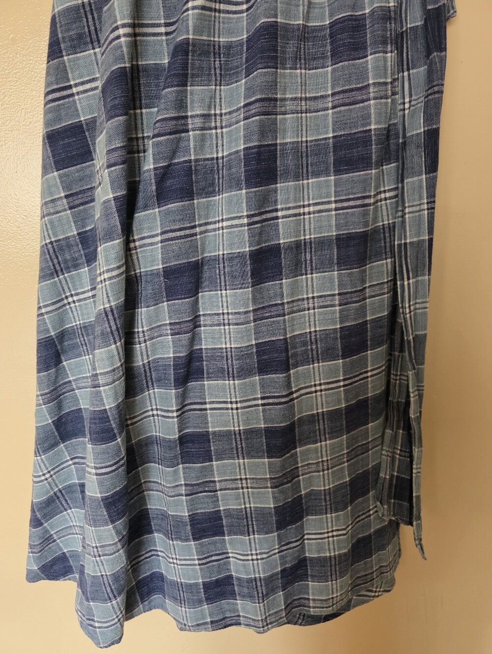 VTG 80s Ralph Lauren Blue Label Bergdorf Goodman Madras Plaid Wrap Maxi Skirt 10 - Picture 5 of 16